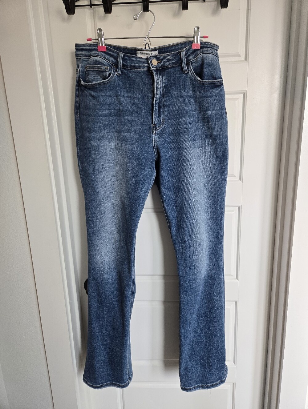 High-Rise Blue Flare Jeans